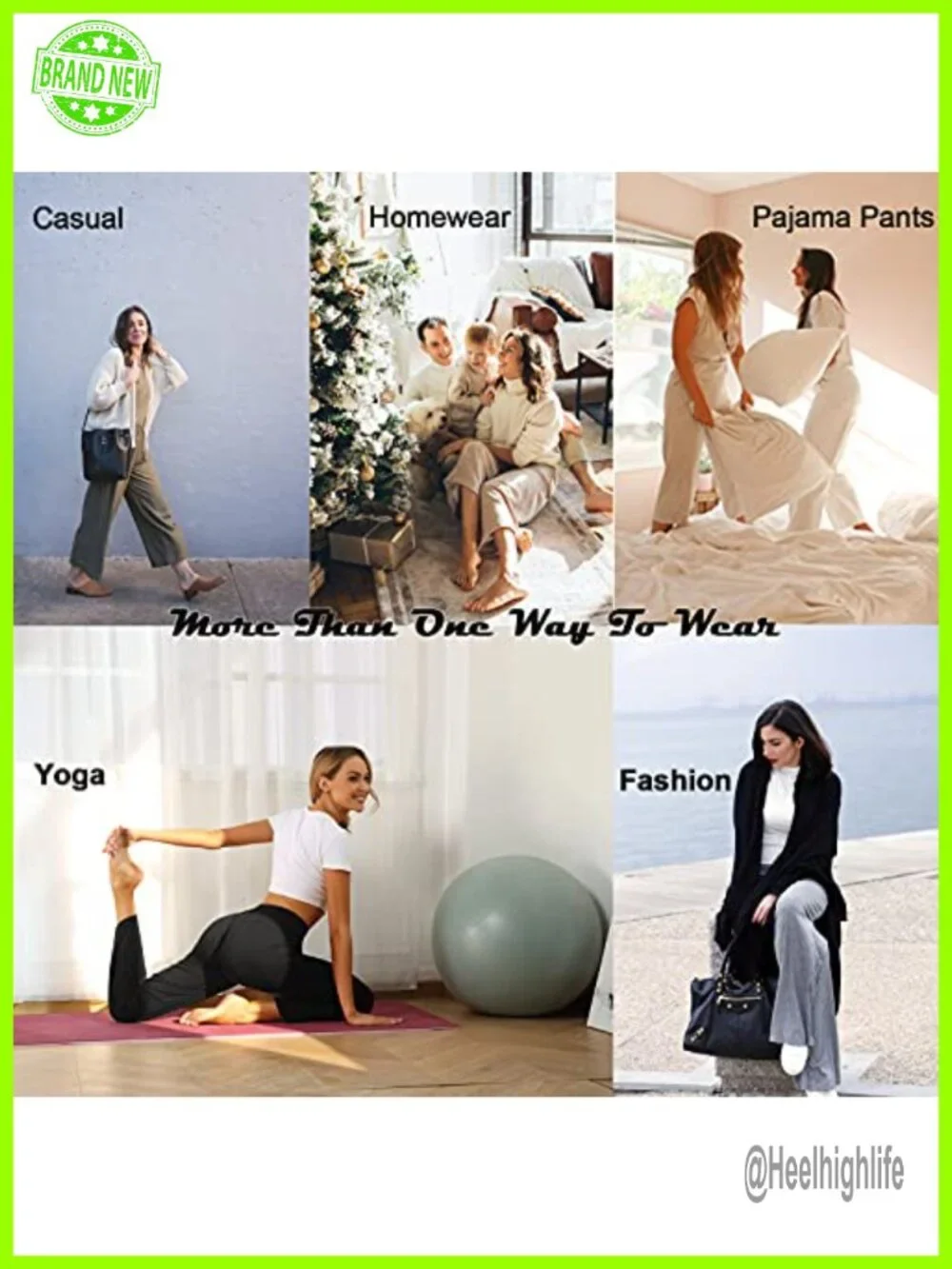 Women's Yoga Pants Soft Comfy Stretch Loose Straight Casual Athletic Running
